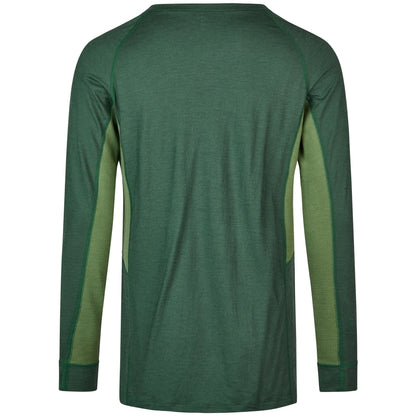 T-shirt sportif et écologique à manches longues en pure laine mérinos française
