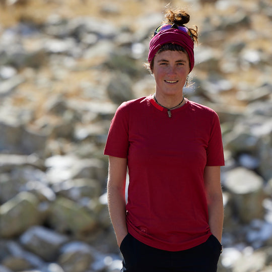 t-shirt en mérinos français pour la randonnée par transhumance - la routo